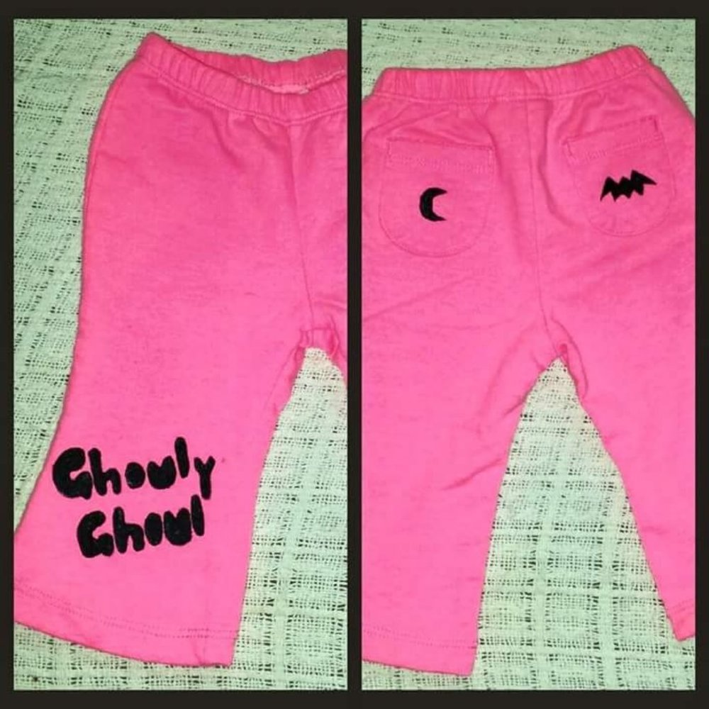 💕2 FOR $15 Cute Pink Ghouly Ghoul Pants💕